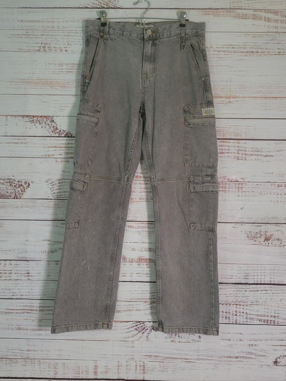 PacSun Dylan Baggy Cargo Jeans Gray 30x32 Mens